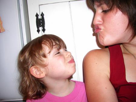 grimaces